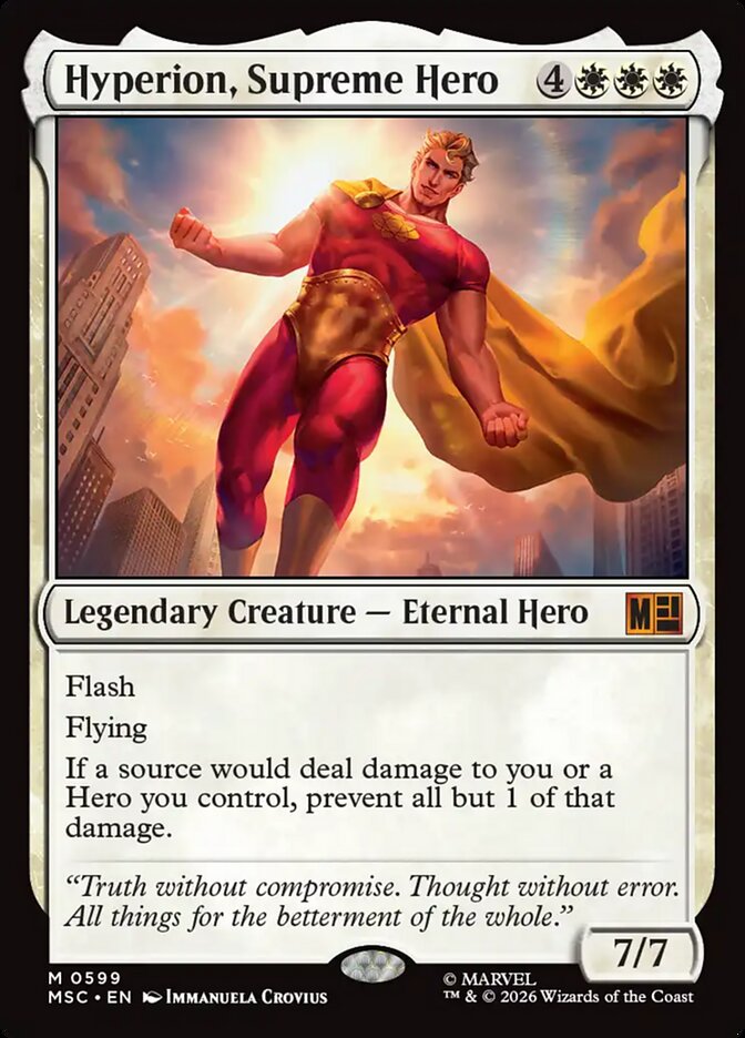 Hyperion, Supreme Hero (599) - Marvel Super Heroes Commander (MSC)