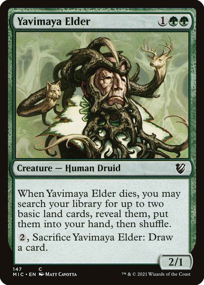 Yavimaya Elder (147) - Midnight Hunt Commander (MIC)