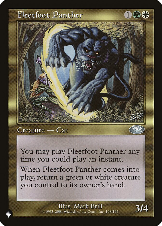Fleetfoot Panther - The List (PLST)