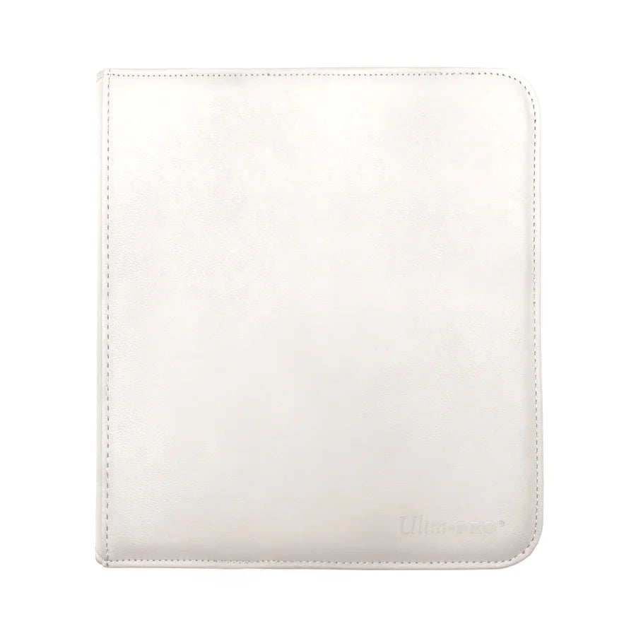 12-Pocket Ultra Pro Vivid Zippered Binder - White