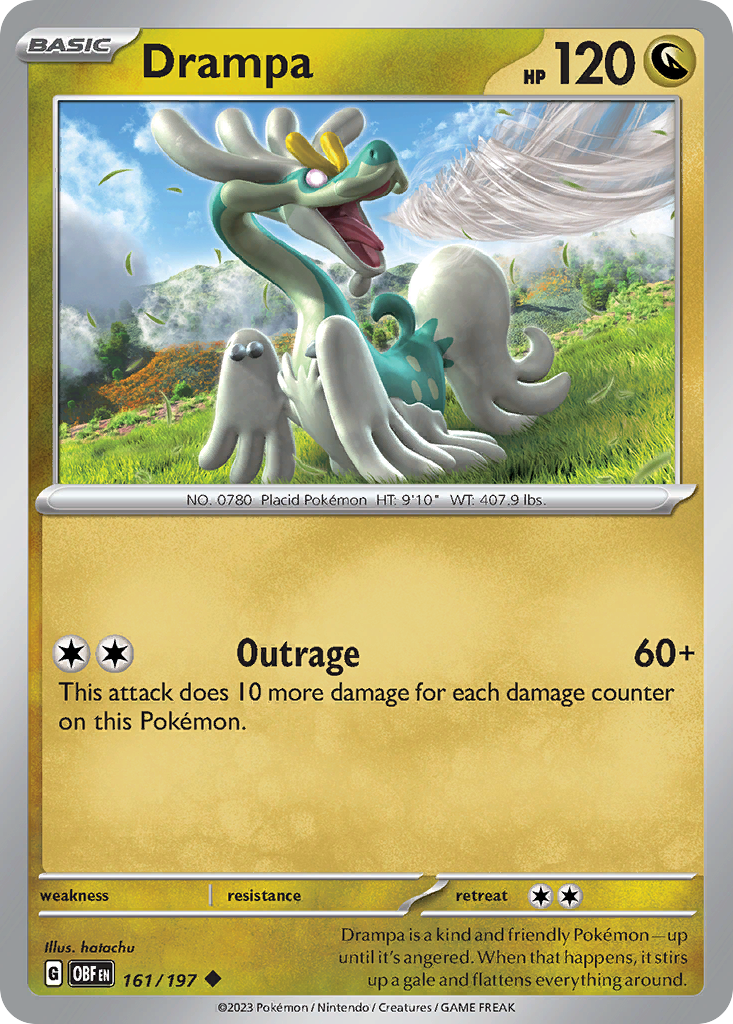 Drampa (161/197) - Obsidian Flames (OBF)