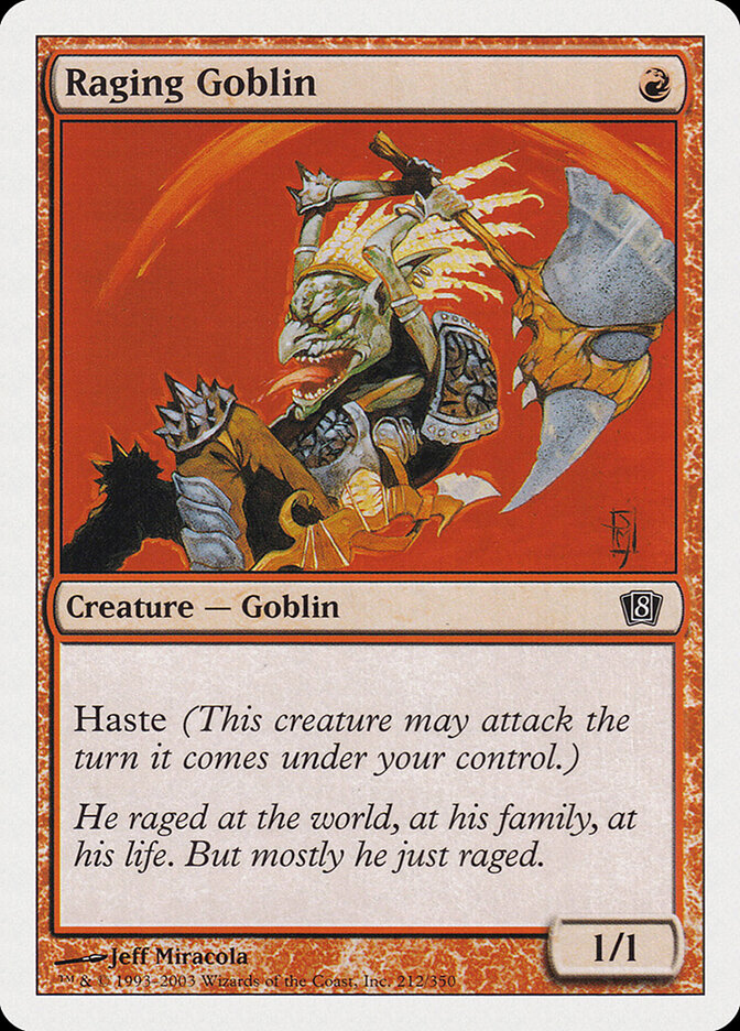 Raging Goblin (212) - Eighth Edition (8ED)