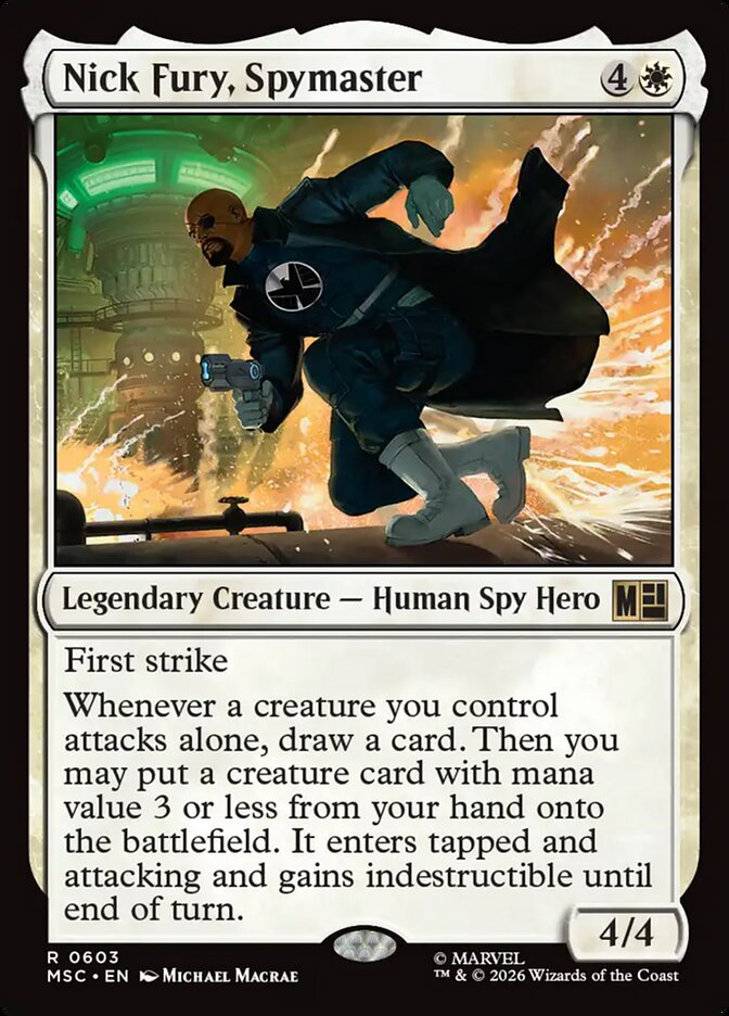 Nick Fury, Spymaster (603) - Marvel Super Heroes Commander (MSC)