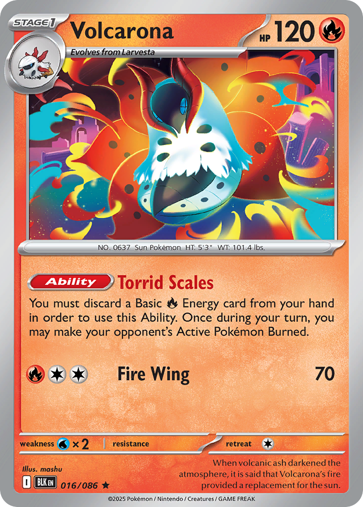Volcarona (16/86) - Black Bolt (BLK)