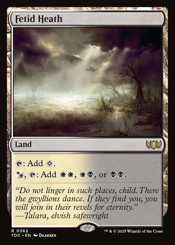 Fetid Heath (362) - Tarkir: Dragonstorm Commander (TDC)