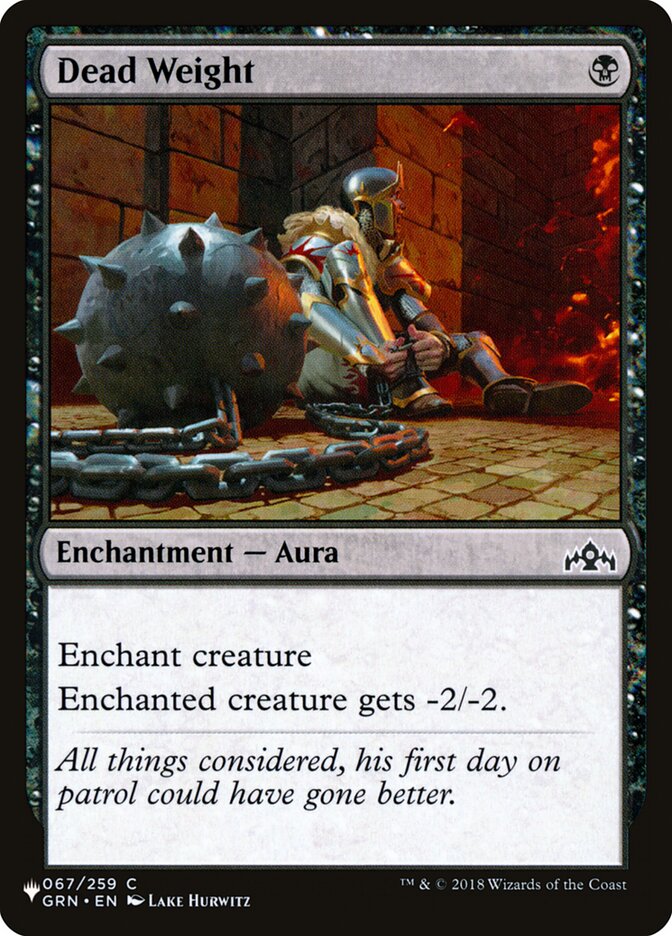 Dead Weight (GRN-67) - The List (PLST)