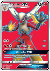 Blaziken GX Full Art (153) - SM - Celestial Storm (CES)