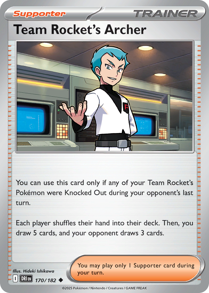 Team Rocket's Archer (170/182) - Destined Rivals (DRI)