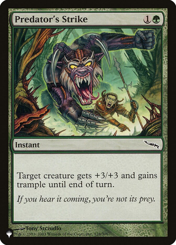 Predator's Strike (MRD-128) - The List (PLST)