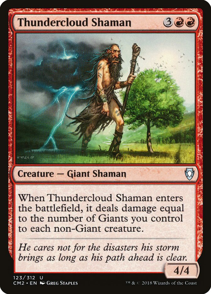 Thundercloud Shaman (123) - Commander Anthology Volume II (CM2)
