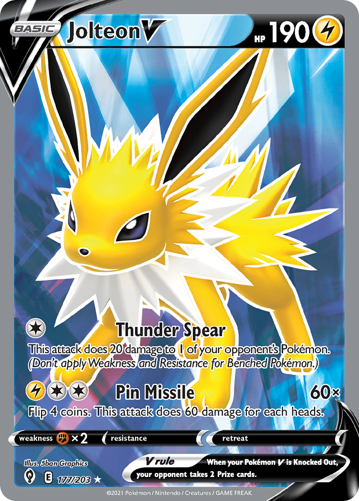 Jolteon V (177/203) - Evolving Skies (EVS)