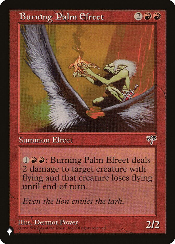Burning Palm Efreet (MIR-161) - The List (PLST)