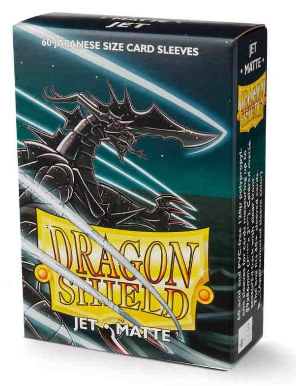 Dragon Shield Japanese Matte Sleeves - Jet (60-Pack)