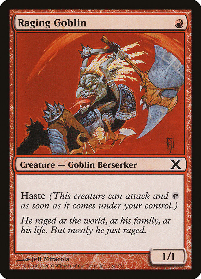 Raging Goblin (224) - Tenth Edition (10E)