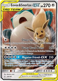 Eevee & Snorlax GX (120) - SM - Team Up (SM9)