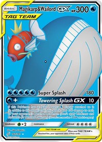 Magikarp & Wailord GX (Full Art) (160) - SM - Team Up (SM9)