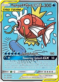 Magikarp & Wailord GX (Alternate Full Art) (161) - SM - Team Up (SM9)