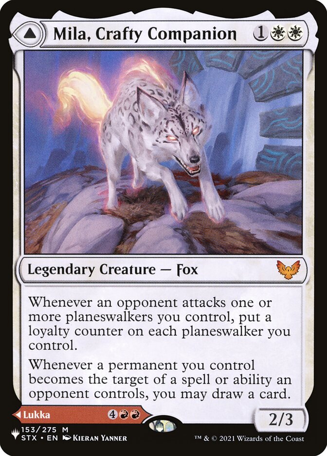 Mila, Crafty Companion // Lukka, Wayward Bonder (STX-153) - The List (PLST)