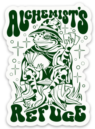 Frog Wizard - Alchemist's Refuge Sticker