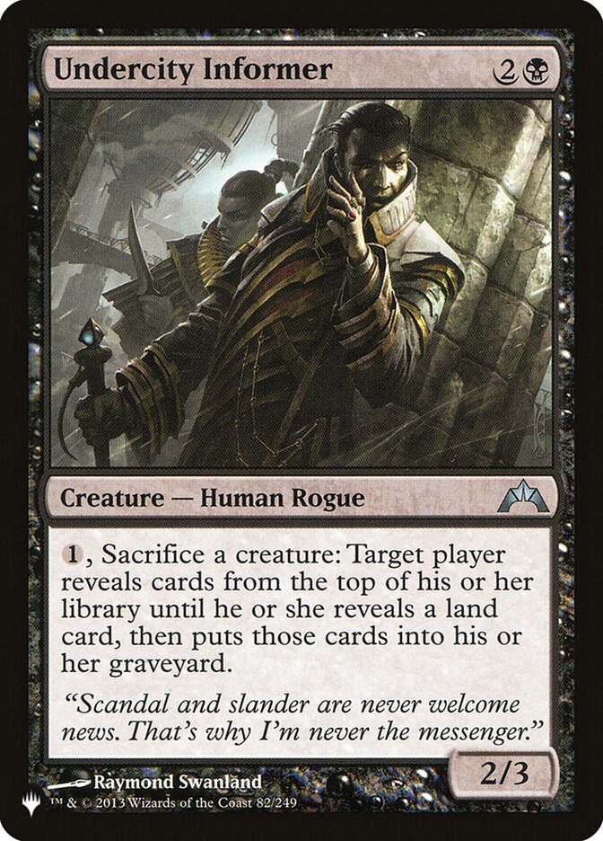 Undercity Informer (GTC-82) - The List (PLST)