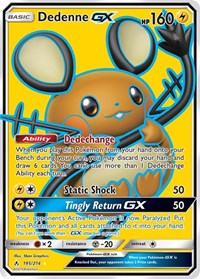 Dedenne GX (Full Art) (195) - SM - Unbroken Bonds (SM10)