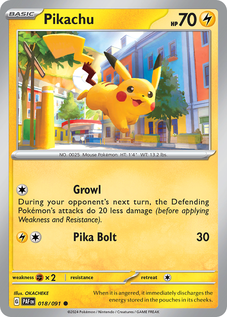 Pikachu (18/91) - Paldean Fates (PAF)
