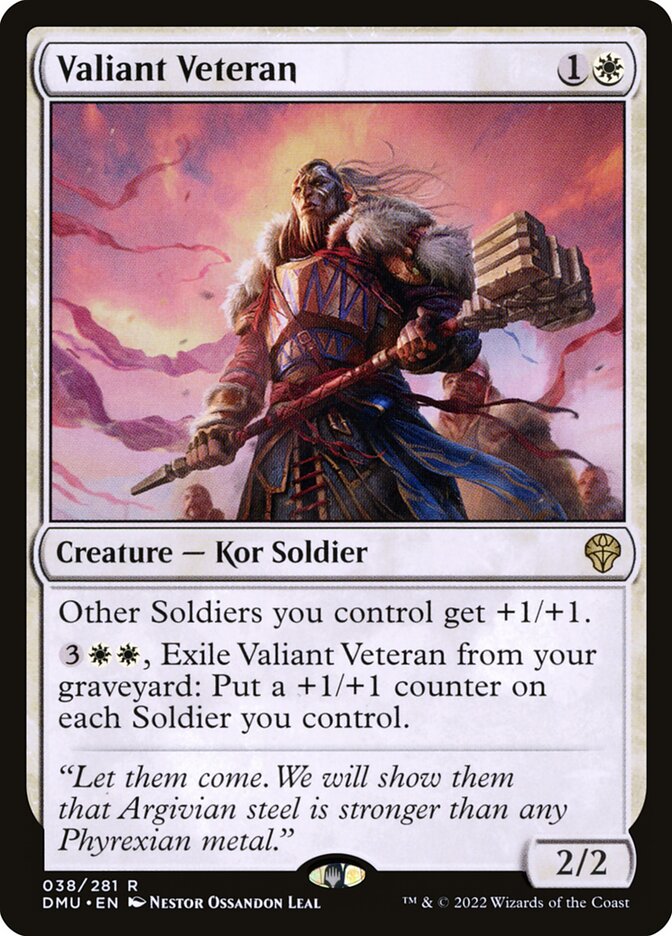 Valiant Veteran (38) - Dominaria United (DMU)
