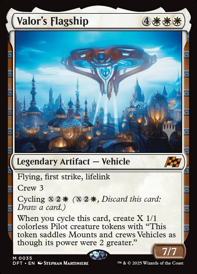 Valor's Flagship (35p) - Aetherdrift Promos (PDFT)