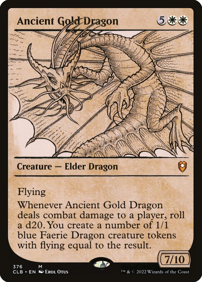 Ancient Gold Dragon (376) - Commander Legends: Battle for Baldur's Gate (CLB)