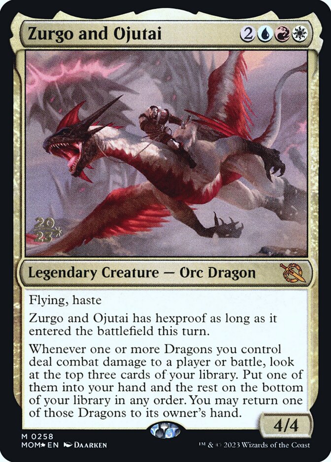 Zurgo and Ojutai (258s) - March of the Machine Promos (PMOM)
