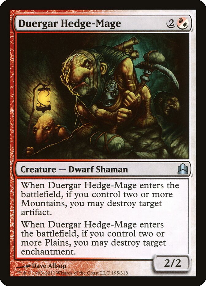Duergar Hedge-Mage (195) - Commander 2011 (CMD)