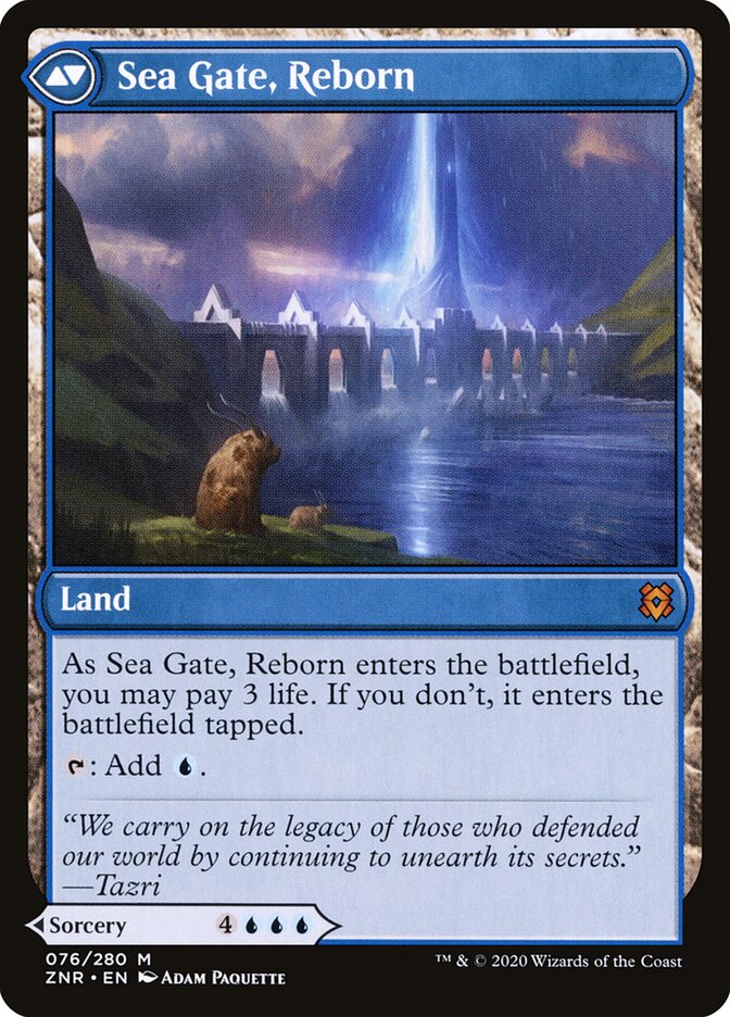 Sea Gate Restoration // Sea Gate, Reborn (76) - Zendikar Rising (ZNR)