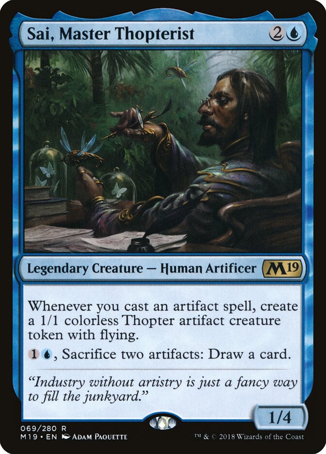Sai, Master Thopterist (69) - Core Set 2019 (M19)