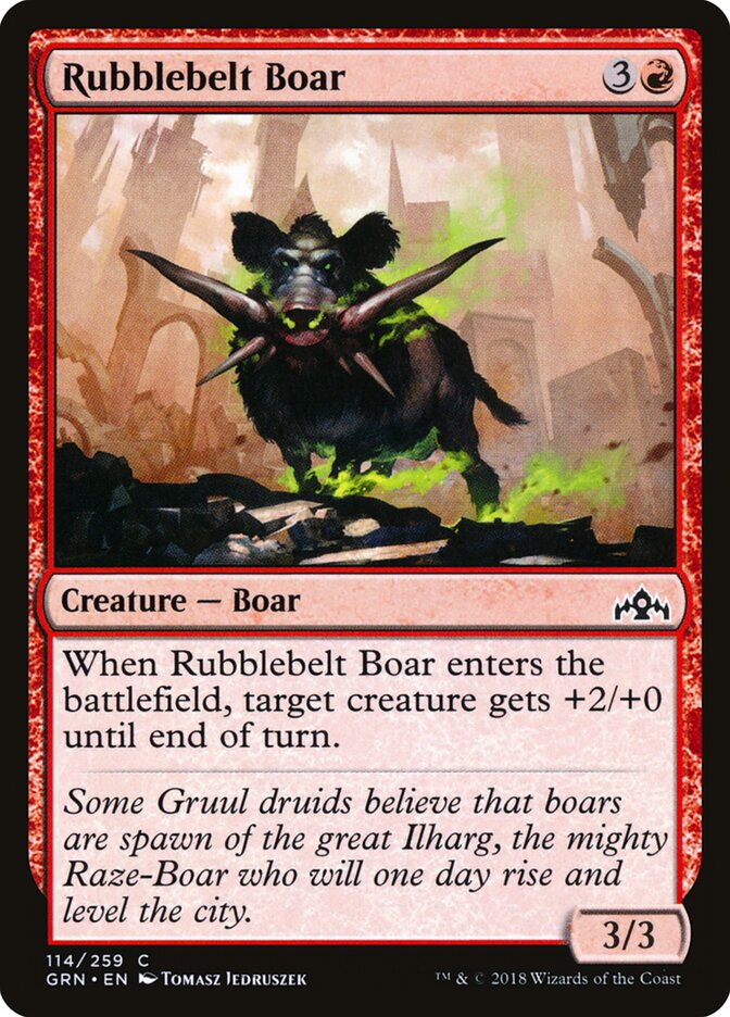 Rubblebelt Boar (114) - Guilds of Ravnica (GRN)