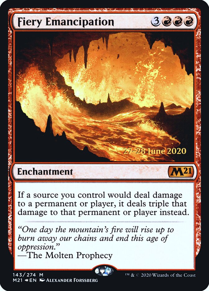 Fiery Emancipation (143s) - Core Set 2021 Promos (PM21)