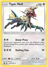 Type: Null (SV45) - Hidden Fates: Shiny Vault (HIF:SV)