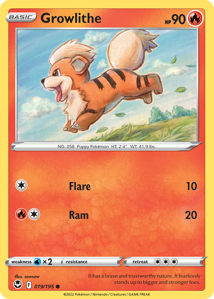 Growlithe (19/195) - Silver Tempest (SIT)