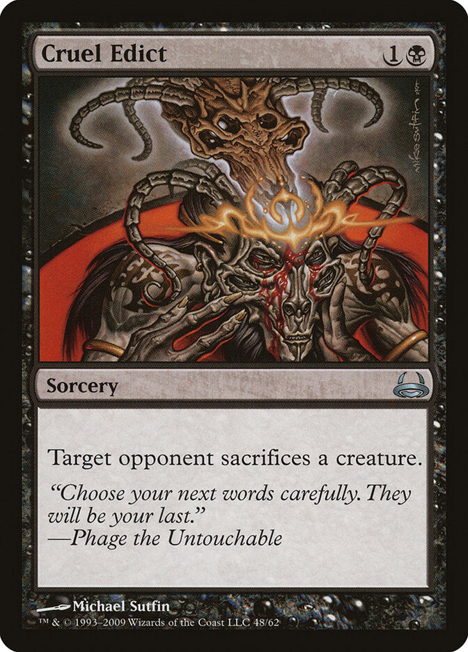 Cruel Edict (48) - Duel Decks: Divine vs. Demonic (DDC)