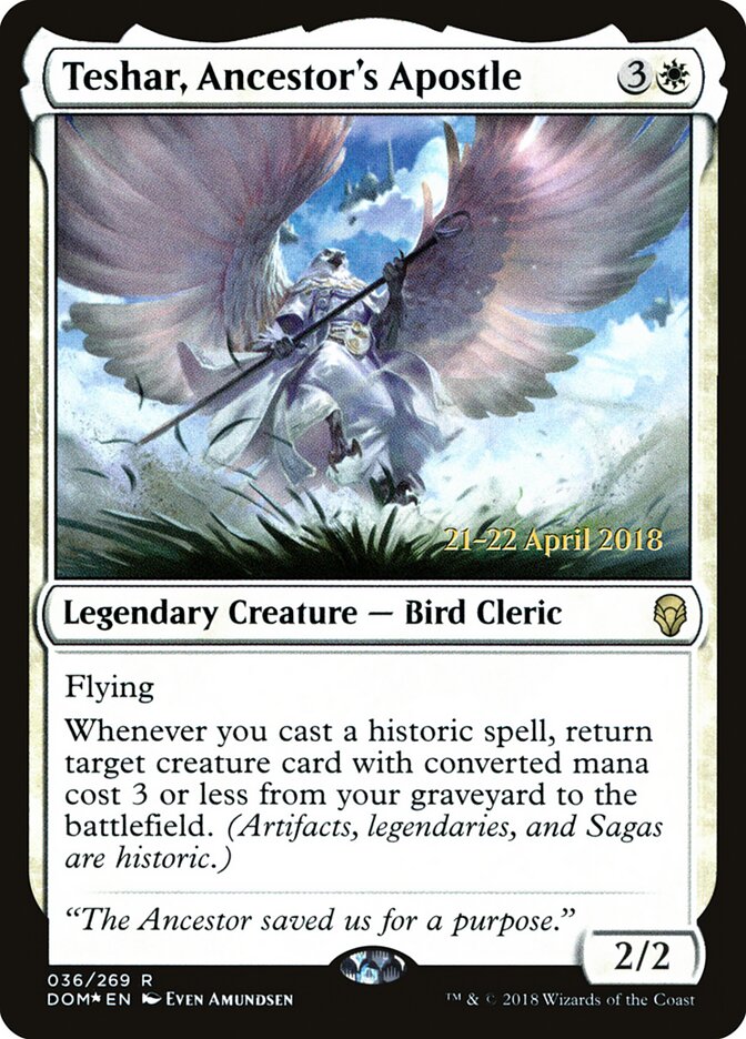 Teshar, Ancestor's Apostle (36s) - Dominaria Promos (PDOM)