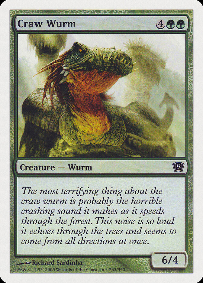 Craw Wurm (233) - Ninth Edition (9ED)