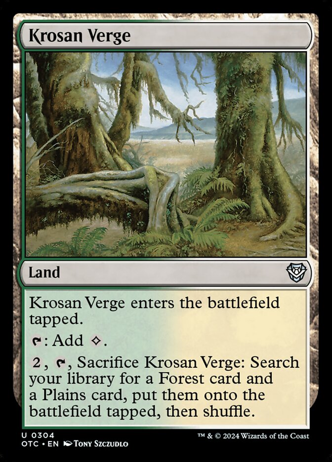 Krosan Verge (304) - Outlaws of Thunder Junction Commander (OTC)