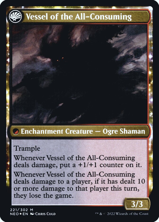 Hidetsugu Consumes All // Vessel of the All-Consuming (221s) - Kamigawa: Neon Dynasty Promos (PNEO)