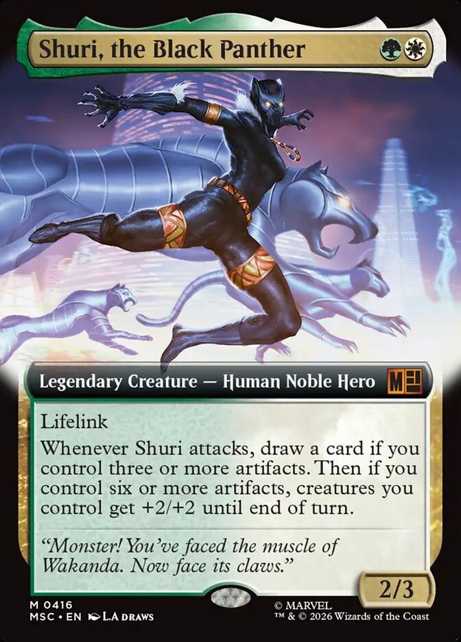 Shuri, the Black Panther (416) - Marvel Super Heroes Commander (MSC)