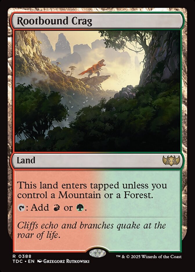 Rootbound Crag (388) - Tarkir: Dragonstorm Commander (TDC)