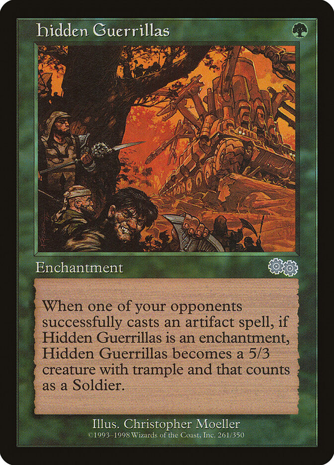 Hidden Guerrillas (261) - Urza's Saga (USG)
