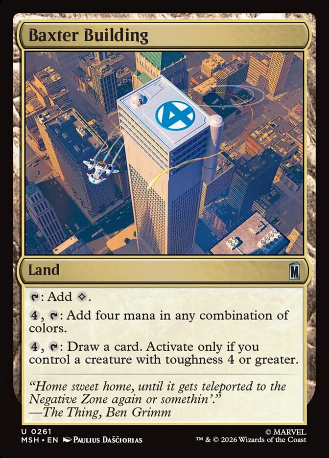 Baxter Building (261) - Marvel Super Heroes (MSH)