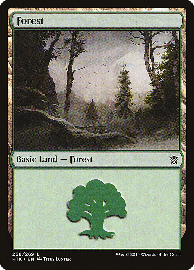 Forest (268) - Khans of Tarkir (KTK)