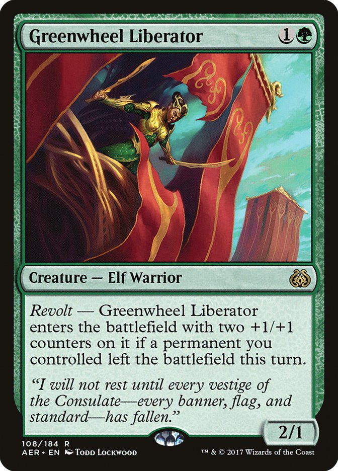 Greenwheel Liberator (108) - Aether Revolt (AER)