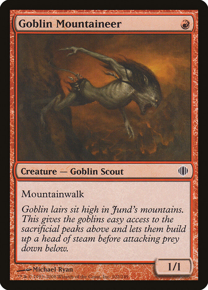 Goblin Mountaineer (102) - Shards of Alara (ALA)
