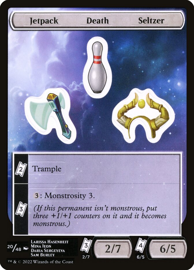 Jetpack Death Seltzer (20) - Unfinity Sticker Sheets (SUNF)